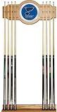 NHL St. Louis Blues 2 Piece Wood and Mirror Wall Cue Rack