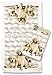Yellow Lab Labrador Retriever Puppies Set of 2 Dish Kitchen Towels