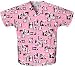 Cute Nursing Uniforms - Cherokee HQ Paws-itively Cute V-Neck Scrub Top XS