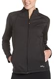 IZOD Women's Solid Zip Mock Neck With Seaming Details
