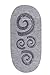 Lupo Women's Essential No Slip Crossover Yoga Pilates Barre Socks, Large Gray