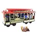 Ghirardelli Chocolate Large Wooden Cable Car Gift with Squares Chocolates, 50 Squares