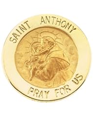 14K Yellow Gold St. Anthony Lapel Pin