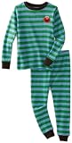 Hatley Boys 2-7 Polo Green Elmo Stripe Pajama Set