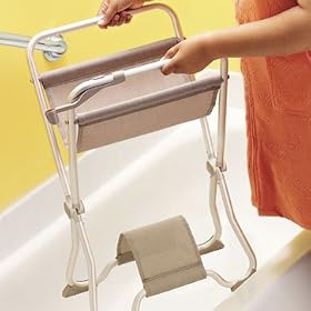 Mesh folding shower seat