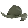 Unisex Winter Big Classic 100% Wool Felt Western Cowboy Curled Brim Hat Gray