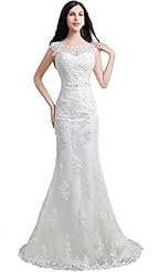 Mermaid Bateau Neck Corset   Waistline Lace Applique Belted  Dress