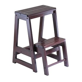 Click here to buy Winsome Wood Step Stool, Antique Walnut by Winsome Wood.