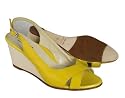 TARYN ROSE Demur Wms Yellow White Leather Sandals