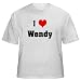 I Love/Heart Wendy Adult T-Shirt Various Colors