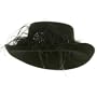 Fur Band Wool Felt Hat-Black W27S41D