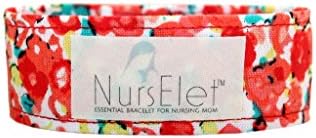 NursElet - Baby Nursing Bracelet for Hands-free Breastfeeding or Pumping, Breastfeeding Bracelet Reminder for Mom (Color Splash): Qty 1