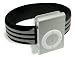 Shuffle Bandz - Black and Silver WristBand for 2nd Gen iPod Shuffle
