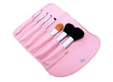FASH qualité studio 2011 Brosse série cosmétique Set avec étui en cuir simili, de chèvre et de nylon, 7-pièces