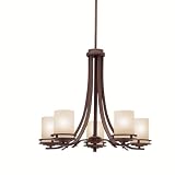 41hKFNfDZTL. SL160  Hendrik Bronze 24 1/2 Wide 5 Light Chandelier