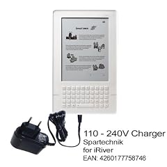 Netzteil Iriver Story. 90� Spezialstecker 220V Ladeger�t f�r i-River E-Book Reader. Steckerlader 110 - 240 Volt. NEU