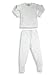 B. Steps - Infant Baby Boys Long Sleeved Cotton Pajamas, White, Blue