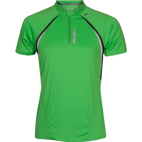 ASICS Herren Kurz&auml;rmliges Laufshirt 1/2 Zip Top, savage/black, M, 321212-0448-M