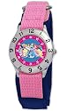 Disney Kids' Princess Time Teacher Pink Velcro Watch #D044S503