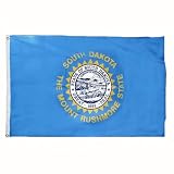 8 x 12 Feet South Dakota Nylon - outdoor State Flags Made in US.