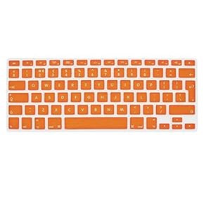Silicone UK EU Keyboard Film Cover for Apple Macbook Air 13inch Orange Silicone UK EU Keyboard Film Cover for Apple Macbook Air 13inch Orange