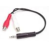 StarTech.com MUMFRCA Stereo Audio Cable 3.5mm Male to 2x RCA Female - 6 Inch