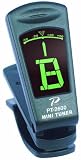 Profile Mini Clip-On Chromatic Tuner with Back Light, Gray/Blue, AMS-PT-2600