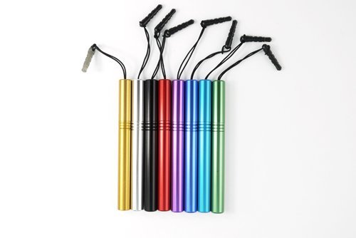 HSINI (TM) 8 x Universal Capacitive Touch Screen Stylus Pen with Cap & Anti-dust Headphone Jack Storage Plug for Ipad 1 2 3 Ipod Iphone 5 4 4S 3G 3GS Samsung HTC