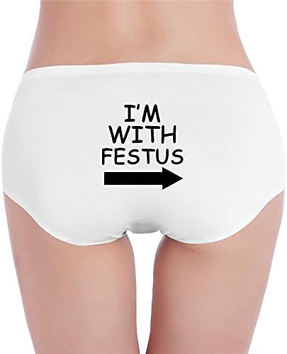 LunaCp Women I Am With Festus Gallows Low-Waist Comfy Brief M White