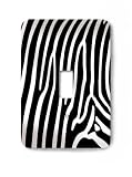 Zebra Print Decorative Steel Switchplate Cover