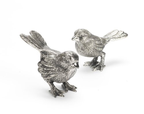 Two's Company The Early Bird Paperweights, Aluminum, Set of 2