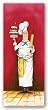 Chef With Pastry by Tracy Flickinger 8"x20" Art Print Poster