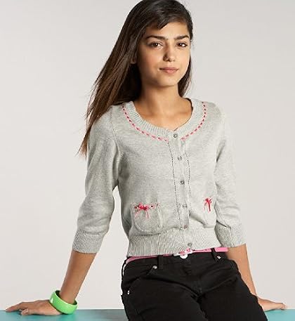 Girls Limited Pure Cotton Bow Pocket Cardigan Girls Limited Pure Cotton Bow Pocket Cardigan