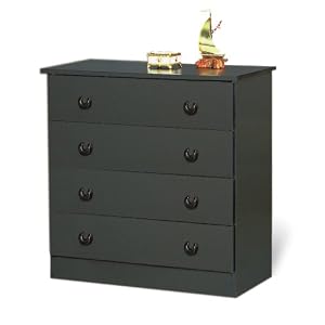 Prepac Black 4-Drawer Chest