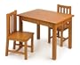 Tot Tutors Kids' Table and Chair Set, Mission Style Wood