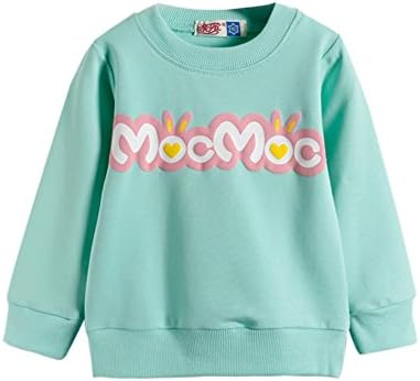 Zend Little Girls' Cotton Long-Sleeve Cartoon Animals T-Shirts,Green MOC/9T
