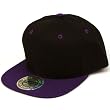 100% Cotton Snapback Solid Blank Adjustable Back Baseball Cap Hat Black Purple