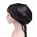 Qhome Satin Bow Headscarf Comfortable Sleeping Bonnet Curly Hair Wrap Womens Silk Head Scarf Head Wrap Cap