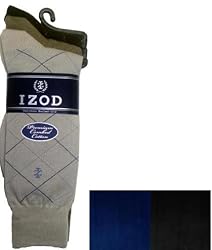 Izod Men's Fashion Dress Socks, 3 Pair Pack