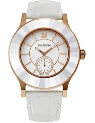 Swarovski Octea Classica Watch - white, rose gold