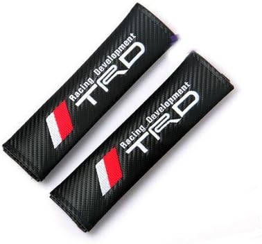 2pcs TRD Carbon Fiber Seat Belt Shoulders Pad