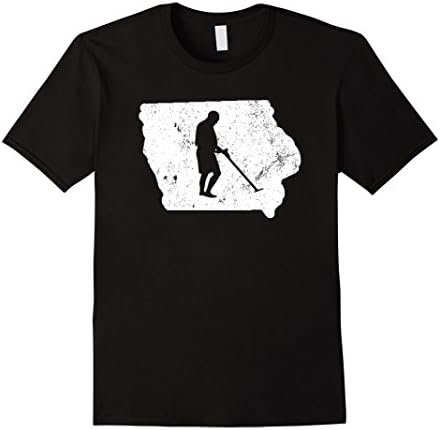Men's Iowa Metal Detector For Kids Shirt Jr Metal Detector Shirt 2XL Black