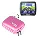DURGADGET Pink EVA Hard Case With Belt Loop & Strap For Tomtom Start, 2, Regional Europe, UK & Ireland
