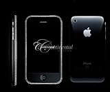Continental Apple iPhone 3G Unlocked Black 16GB VS1 Diamond Encrusted Luxury Mobile Phone