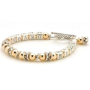 Gold Silver Name Bracelet