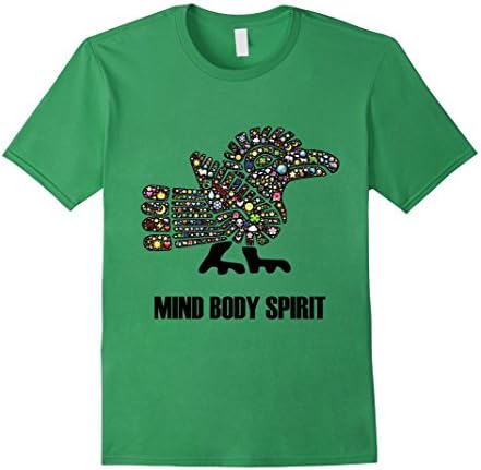 Men's Quetzalcoatl shirt - Deity shirt - Mayan shirt prime Large Grass
