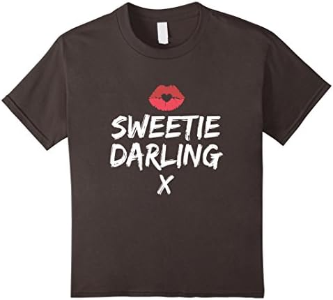 Kids Sweetie Darling Absolutely Fabulous AbFab Shirt 8 Asphalt