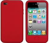 LUPO Silicone Skin Case for Apple Iphone 4 - RED