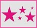 Produkt-Bild: Tattoo Styling Aufkleber 5 Sterne Set 4-haselnussbraun83