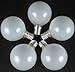 Novelty Lights G50 Outdoor String Light Globe Replacement Bulbs, E12/C7 Base, Frosted White, 25 Pack